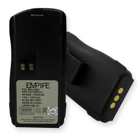 EMPIRE 7.2V Motorola PMNN4063R Nickel Metal Hydride Batteries 1400 mAh - 10.08 watt BNH-4063